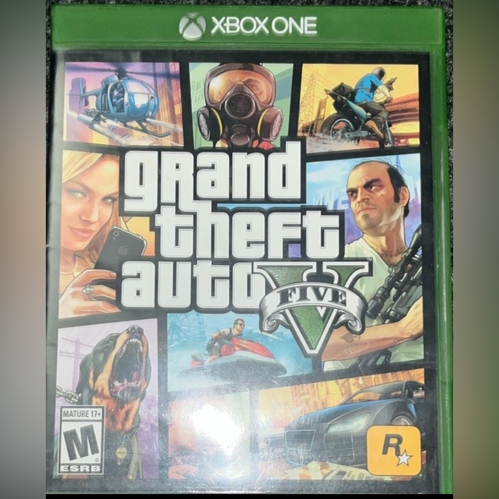 Preowned GTA 5 Xbox One With Manual Great Condition Play Through Out 17+ Only.